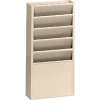 Pr&eacute;sentoirs, Stationnaire, 5 fentes, Acier, 9-3/4" la x 4-1/8" p x 21" h Les Distributions ICE