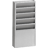 Pr&eacute;sentoirs, Stationnaire, 5 fentes, Acier, 9-3/4" la x 4-1/8" p x 21" h Les Distributions ICE