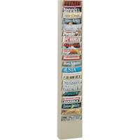Porte-documents, Mural, 20 fentes, Acier, 9-3/4" la x 4-1/8" p x 58" h Les Distributions ICE