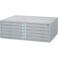 Classeurs en acier pour plans, 5 Tiroirs, 46-3/8" la x 35-3/8" p x 16-1/2" h Les Distributions ICE