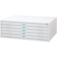 Classeurs En Acier Pour Plans-5 Tiroirs, 5 Tiroirs, 53-3/8" la x 41-3/8" p x 16-1/2" h Les Distributions ICE