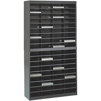 Casiers pour documentation &agrave; service intensif, Stationnaire, 72 fentes, Acier, 37-1/2" la x 12-3/4" p x 71" h Les Distributions ICE