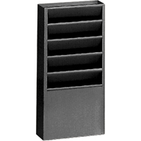 Pr&eacute;sentoirs, Stationnaire, 5 fentes, Acier, 9-3/4" la x 4-1/8" p x 21" h Les Distributions ICE