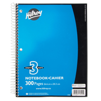 Carnet &agrave; spirale 3 sujets Les Distributions ICE