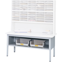 Mobilier E-Z Sort pour la salle du courrier- Tables de tri avec tablette-Dessus de table, 60" la x 28" p x 36" h, Stratifi&eacute; Les Distributions ICE