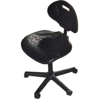 Heavy-Duty Ergonomic Seating, Polyurethane, Black, 250 lbs. Capacity Les Distributions ICE