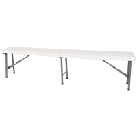 Folding Bench, Polyethylene, 72" L x 12" W x 17" H Les Distributions ICE