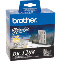 &eacute;tiquettes d'adresse de s&eacute;rie DK, 1-1/2" la x 3-1/2" la x Blanc Les Distributions ICE