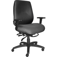 Cierra Heavy Duty Ergonomic Chairs, Fabric, Grey, 400 lbs. Capacity Les Distributions ICE