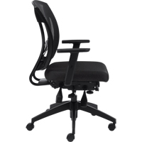 Multi-Tilter Arm Chairs, Fabric, Charcoal, 300 lbs. Capacity Les Distributions ICE