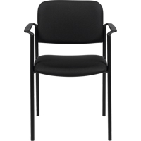 Stacking Chairs, Fabric, 32" High, 300 lbs. Capacity, Black Les Distributions ICE