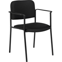 Stacking Chairs, Fabric, 32" High, 300 lbs. Capacity, Black Les Distributions ICE