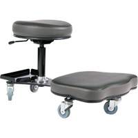 Flex Ergonomic Chair, Vinyl, Black/Grey Les Distributions ICE