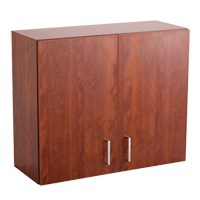 Armoire modulaire murale, 30" h x 36" la x 15" p, 1 tablettes, M&eacute;lamine, Acajou Les Distributions ICE