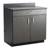 Armoire modulaire de base, M&eacute;lamine, 39" h x 36" la x 25" P, Nuit d'Asie/noir Les Distributions ICE