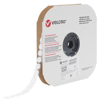 Velcoin&reg; Fastener, Loop, 3/4" Dia., Adhesive, White Les Distributions ICE