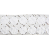 Fastener Coins, Hook & Loop, 3/4" Dia., Adhesive, White Les Distributions ICE