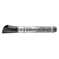 Marqueur effaçable &agrave; sec pour verre de premi&egrave;re qualit&eacute;, Noir, Pointe Ronde Les Distributions ICE