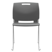 Chair, Plastic, 32-1/2" High, 300 lbs. Capacity, Grey Les Distributions ICE