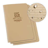 Notebook, Soft Cover, Tan, 48 Pages, 4-5/8" W x 7" L Les Distributions ICE