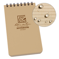 Carnet de notes de poche &agrave; spirale, Couverture souple, Havane, 100 Pages, 3" , 5"  Les Distributions ICE