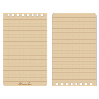 Carnet de notes de poche &agrave; spirale, Couverture souple, Havane, 100 Pages, 3" , 5"  Les Distributions ICE