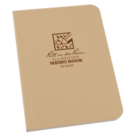 Memo Book, Soft Cover, Tan, 112 Pages, 3-1/2" W x 5" L Les Distributions ICE