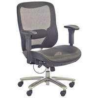 Chaise &eacute;conomique pour personnes de taille forte ou grandes, Mailles, Noir, Capacit&eacute; 450 lb Les Distributions ICE