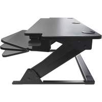 Goya Sit-Stand Workstation, Desktop Unit, 20" H x 42" W x 16" D, Black Les Distributions ICE