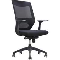 Chaise de bureau ajustable &agrave; basculement synchronis&eacute; s&eacute;rie Activ, Tissu/Mailles, Noir, Capacit&eacute; 275 lb Les Distributions ICE