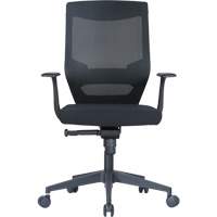 Chaise de bureau ajustable &agrave; basculement synchronis&eacute; s&eacute;rie Activ, Tissu/Mailles, Noir, Capacit&eacute; 275 lb Les Distributions ICE