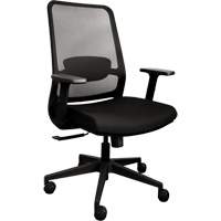 Chaise de bureau ajustable &agrave; basculement synchronis&eacute; s&eacute;rie Activ, Tissu/Mailles, Noir, Capacit&eacute; 275 lb Les Distributions ICE