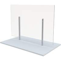 Freestanding Board Mount Sneeze Guard, 36" W x 36" H Les Distributions ICE