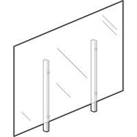Sneeze Guard, 48" W x 36" H Les Distributions ICE