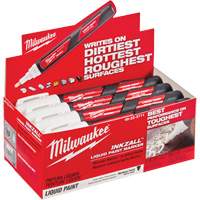 Inkzall Paint Markers, Liquid, White Les Distributions ICE