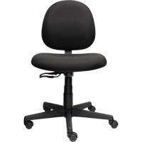 Chaise de travail &agrave; dossier bas Aspen, Tissu, Noir, Capacit&eacute; 275 lb Les Distributions ICE