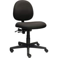 Chaise de travail &agrave; dossier bas Aspen, Tissu, Noir, Capacit&eacute; 275 lb Les Distributions ICE
