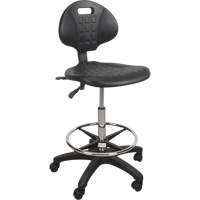 Heavy-Duty Ergonomic Stool, Mobile, Adjustable Height, 250 lbs. Capacity Les Distributions ICE