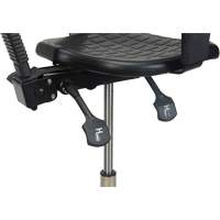 Heavy-Duty Ergonomic Stool with Adjustable Arm Rests, Stationary, Adjustable Height, 250 lbs. Capacity Les Distributions ICE