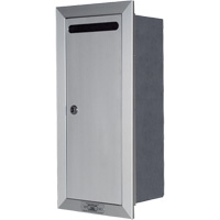 Recessed Collection Box, Wall -Mounted, 16-3/16" x 6-3/8", Aluminum Les Distributions ICE