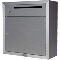Collection Box, Surface -Mounted, 12-3/4" x 16-3/8", 2 Doors, Aluminum Les Distributions ICE