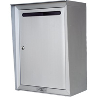 Collection Box, Wall -Mounted, 16-3/16" x 11-3/4", Aluminum Les Distributions ICE