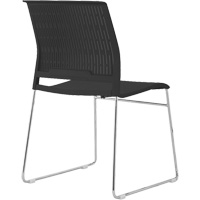 Chaises empilables, Polypropyl&egrave;ne, Hauteur 32-3/8", Capacit&eacute; 250 lb, Noir Les Distributions ICE
