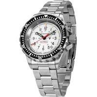 Arctic Edition Large Diver's Automatic GSAR Watch with Stainless Steel Bracelet, Digital, Battery Operated, 41 mm, Silver Les Distributions ICE