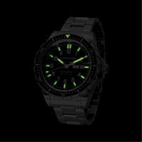 Jumbo Day/Date Automatic Watch with Stainless Steel Bracelet, Digital, Battery Operated, 46 mm, Silver Les Distributions ICE