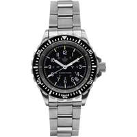 Grey Maple Large Diver's Automatic Watch with Stainless Steel Bracelet, Digital, Battery Operated, 41 mm, Silver Les Distributions ICE