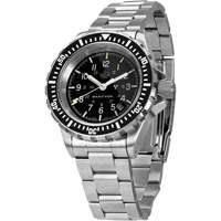 Grey Maple Large Diver's Automatic Watch with Stainless Steel Bracelet, Digital, Battery Operated, 41 mm, Silver Les Distributions ICE