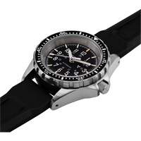 Steel Navigator with Date on Black 3-Piece Rubber Strap Kit, Digital, Battery Operated, 36 mm, Black Les Distributions ICE