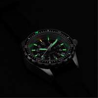 Steel Navigator with Date on Black 3-Piece Rubber Strap Kit, Digital, Battery Operated, 36 mm, Black Les Distributions ICE