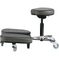 STAG4 Adjustable Kneeling Chair, Vinyl, Black/Grey Les Distributions ICE